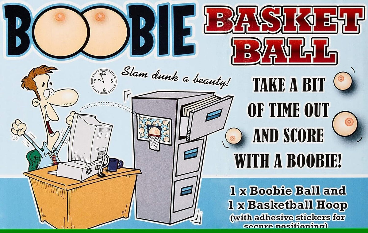 Boobie Basketball Game - Funny GaG Joke Novelty Gift for Men - Holiday Stocking