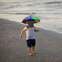 GORRA CON PARAGUAS - Lluvia Parasol Deportes Playa Pesca - Niños Adultos Manos libres