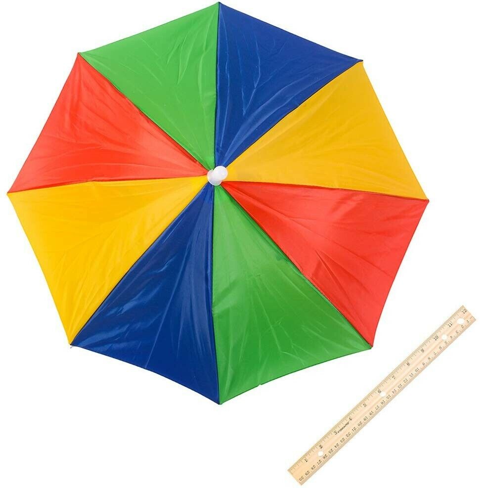 PARAPLUIE HAT CAP - Pluie Sun Shade Sports Beach Fishing - Enfants Adultes Mains Libres