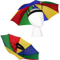 UMBRELLA HAT CAP - Rain Sun Shade Sports Beach Fishing - Kids Adults Hands Free