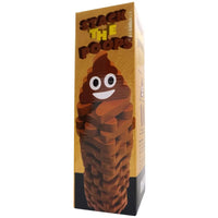 STACK THE POOPS - Funny Classic Wood Block Stacking Tower Child Game Toy