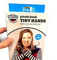 Tiny Hand Pirate Hooks  - Costume GaG Joke Prank Puppet Magic Toy - BigMouth Inc
