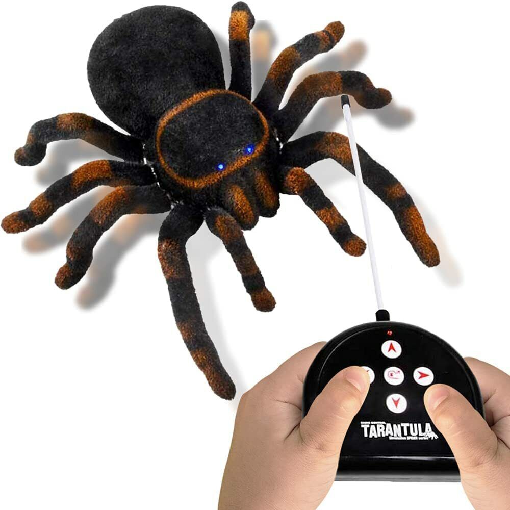 Radio Remote Control Tarantula Spider Scary Prank Realistic Creepy Hairy Toy