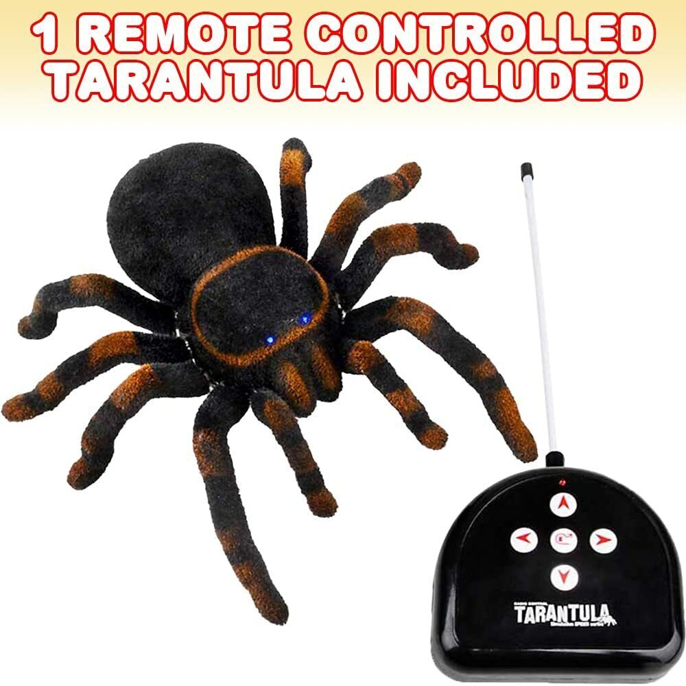 Radio Remote Control Tarantula Spider Scary Prank Realistic Creepy Hairy Toy