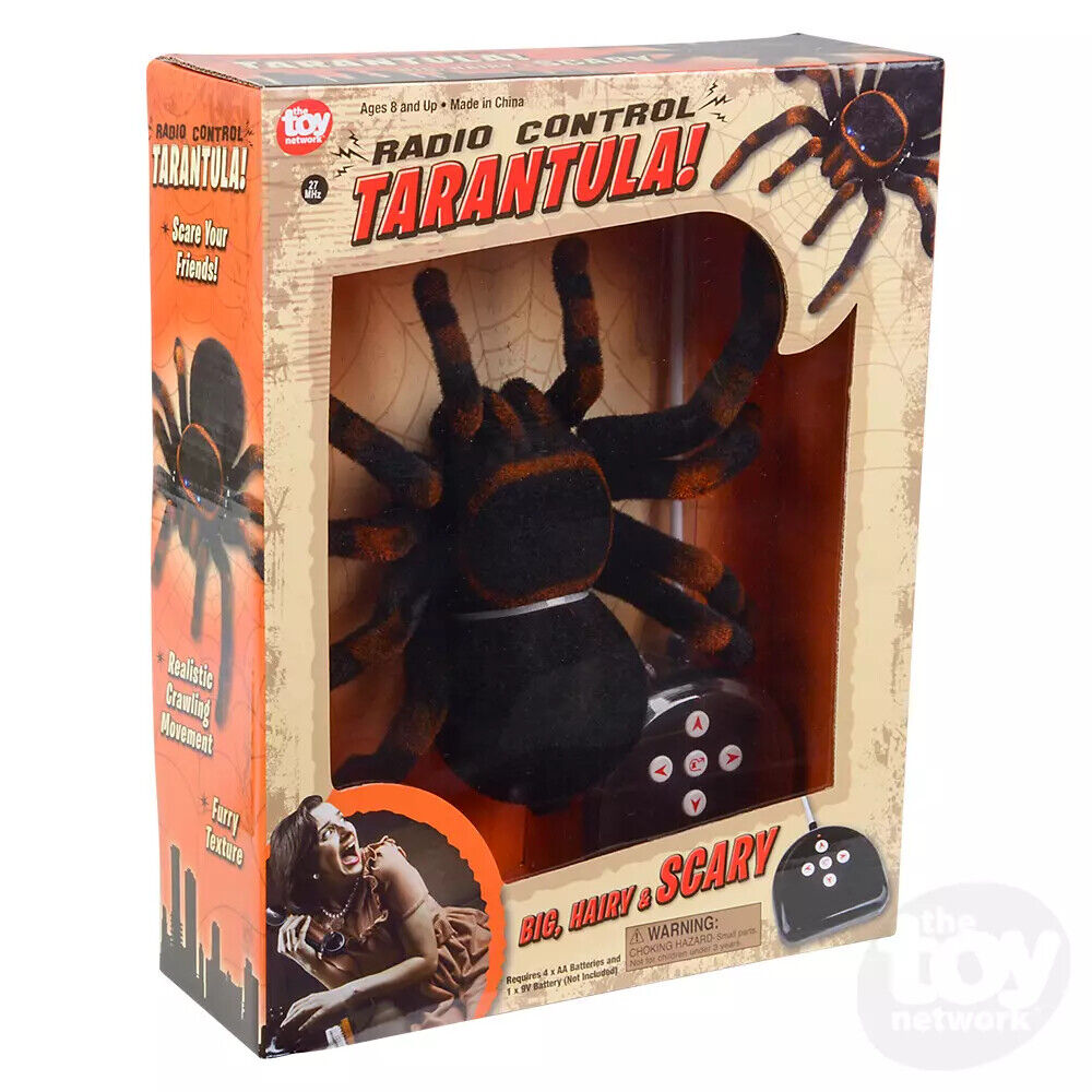 Radio Remote Control Tarantula Spider Scary Prank Realistic Creepy Hairy Toy