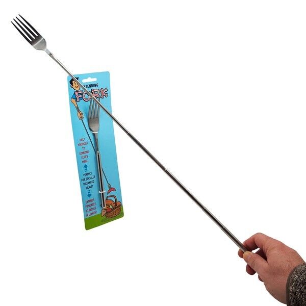 Funny Fork - Extends 22" Inches Kitchen Gadget Novelty Joke Gag Magic Prank Gift