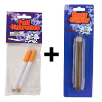 1 CIGAR + 1 JOKE PUFF CIGARETTE 2pk - Fake Smoke Magic Trick Gag Prop COMBO