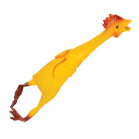 21 "grand poulet en caoutchouc oiseau blague blague drôle poussin poule fête Gag cadeau chien jouet
