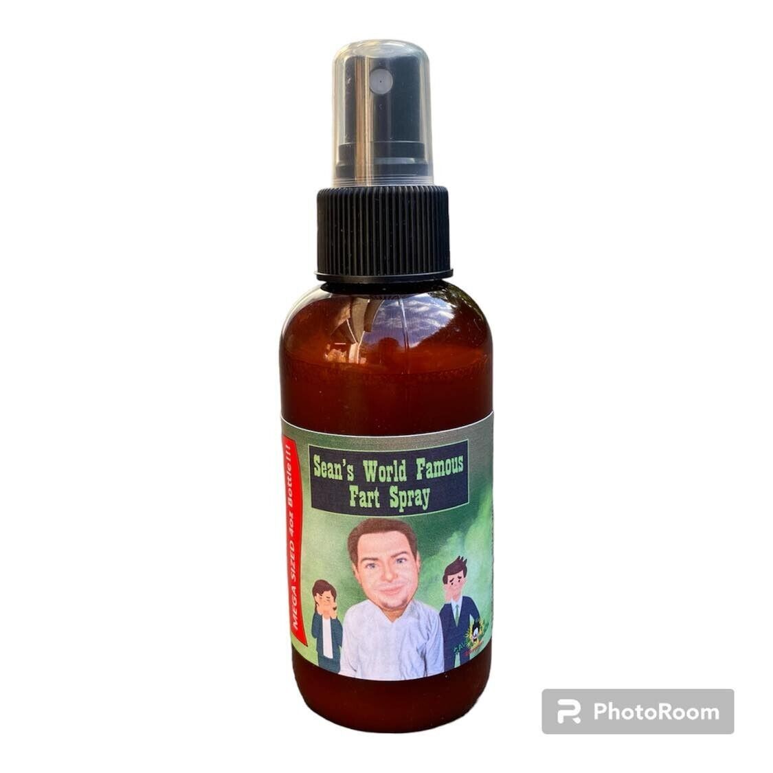 SEAN'S FAMOUS FART SPRAY - Mega botella de spray líquido para culo apestoso de 4 oz - GaG Prank