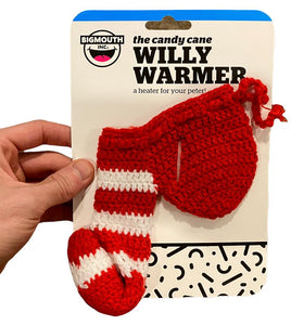 THE CHRISTMAS CANDY CANE Willy Warmer Weener Tricoté Crochet Chaussette - GaG Gift