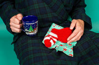 EL CAÑA DE CARAMELO DE NAVIDAD Willy Warmer Weener Calcetín de ganchillo de punto - Regalo GaG