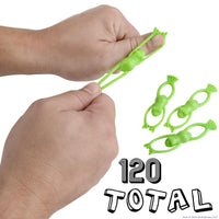 120 Stretchy Flying Frog 3.5" Slingshot - Party Filler Favor Toys  (10 dz)