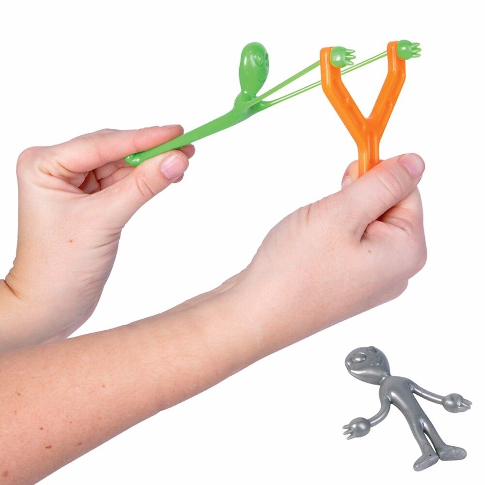 2pk ALIEN UFO SLINGSHOT - Nouveauté GaG Toy Party Favor Bag Filler Play Toy