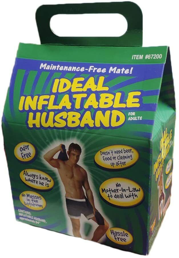 Regalo inflable de la mordaza de la despedida de soltera del marido - muñeco de juguete inflable del novio masculino