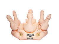 Corona inflable de pollas - Divertido sombrero de broma para despedida de soltera y despedida de soltera para adultos, regalo