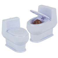 Mini Toilet Bowl Squirt Water Gun Poop Turd ~ GaG Prank Joke Classic Child Toy