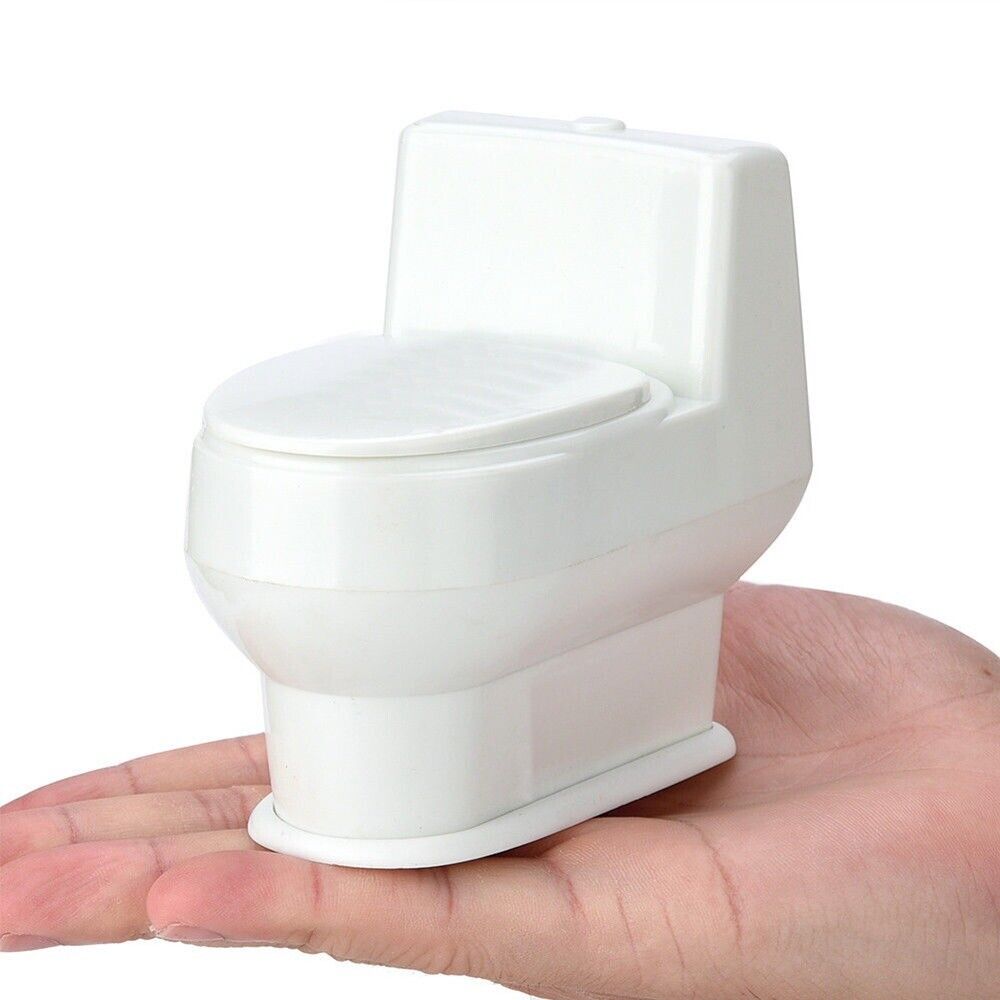 Mini Toilet Bowl Squirt Water Gun Poop Turd ~ GaG Prank Joke Classic Child Toy