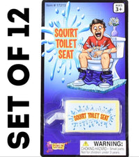 12 Toilet Seat Water Squirt Prank Funny Practical Joke Bathroom Novelty Gag Gift