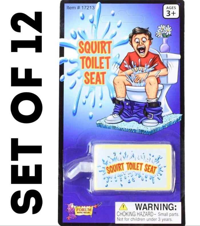 12 Toilet Seat Water Squirt Prank Funny Practical Joke Bathroom Novelty Gag Gift