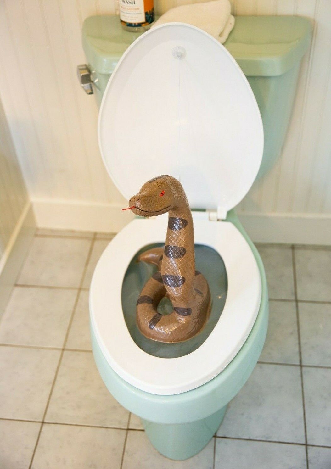 Snake Toilet Bowl Monster - Bathroom Potty Scary Gag Prank Joke