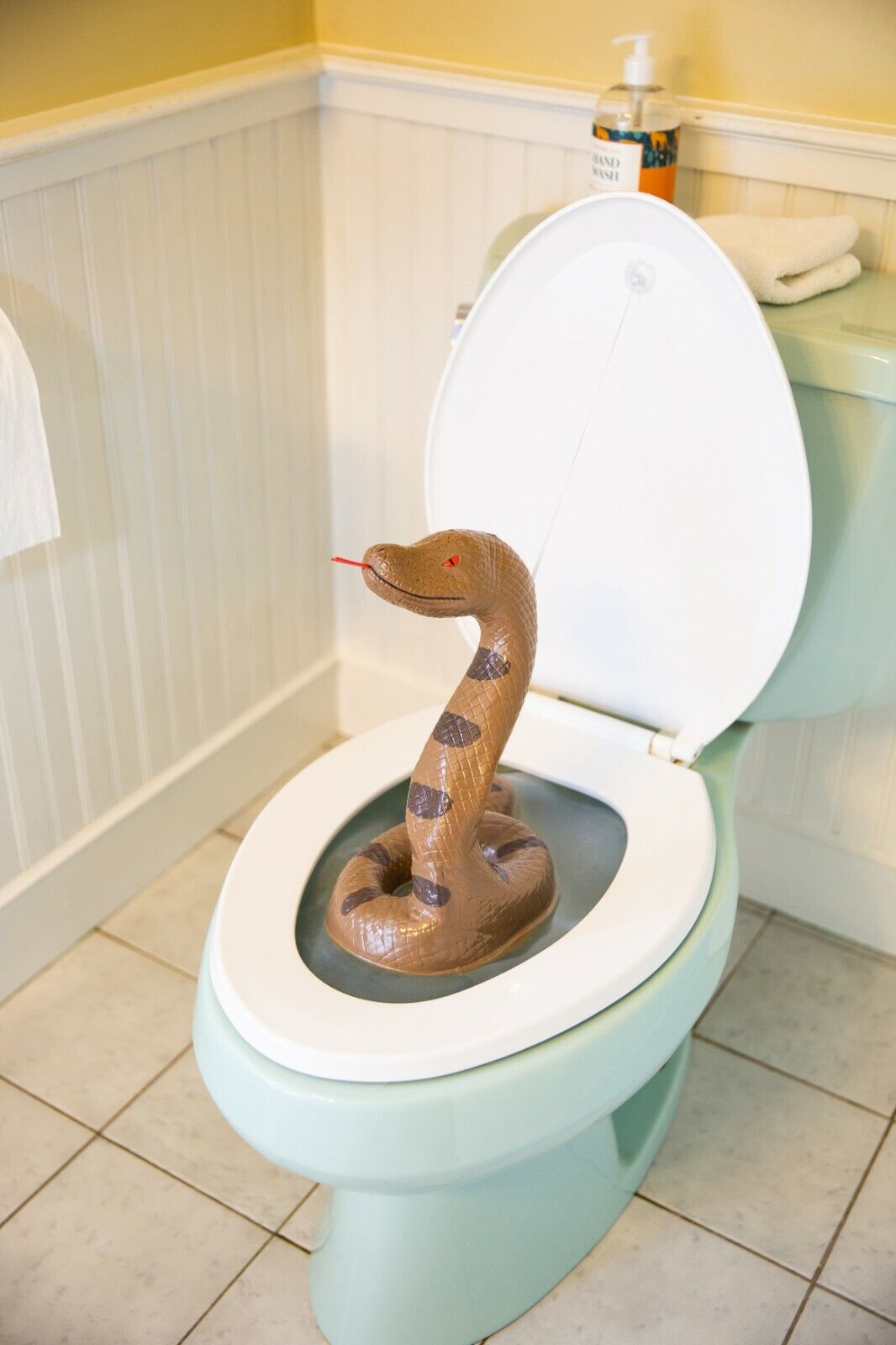 Snake Toilet Bowl Monster - Bathroom Potty Scary Gag Prank Joke