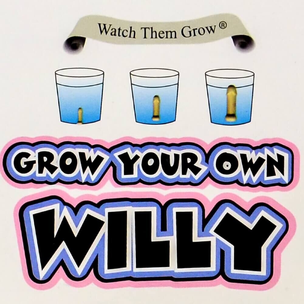 1 Grow Willy Pecker + 1 Grow Pair of Balls - GaG Prank Joke Funny Gift Set