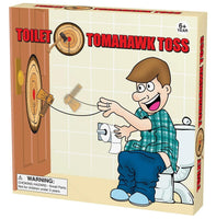 Jeu de lancer de pot de toilette Tomahawk - Cible de fléchettes - Jouet cadeau de blague drôle