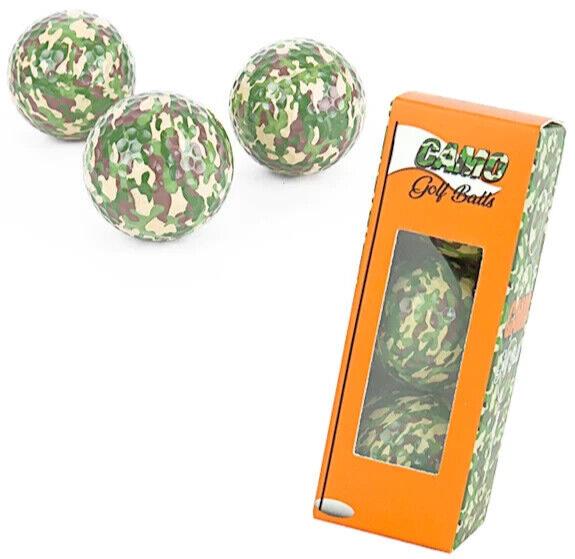 Pack de 3 balles de golf camouflage – Funny Joke Trick GaG Putting Prank – Où est-il ? haha