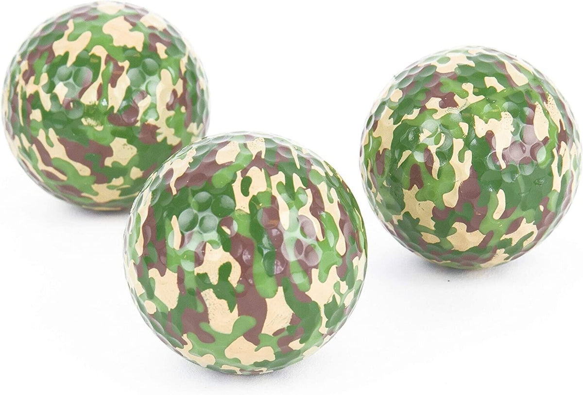 Camo Golf Balls 3-Pack - Funny Joke Trick GaG Putting Prank - Where is it? haha