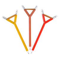 12 PLUMAS SLINGSHOT - Lanzador de papel catapulta Bolígrafo divertido para niños - Mezcla de colores