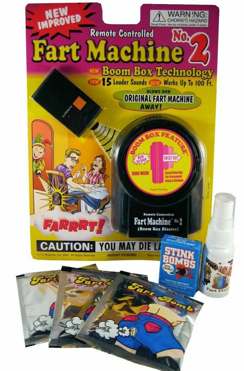 ULTIMATE FART PRANK KIT - 1 Fart Machine 3 Stink Bombs 1 Liquid Ass 3 Fart Bombs