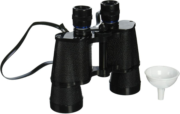 Frasco de bebida binocular - Dos caras para 16 oz de alcohol - con embudo