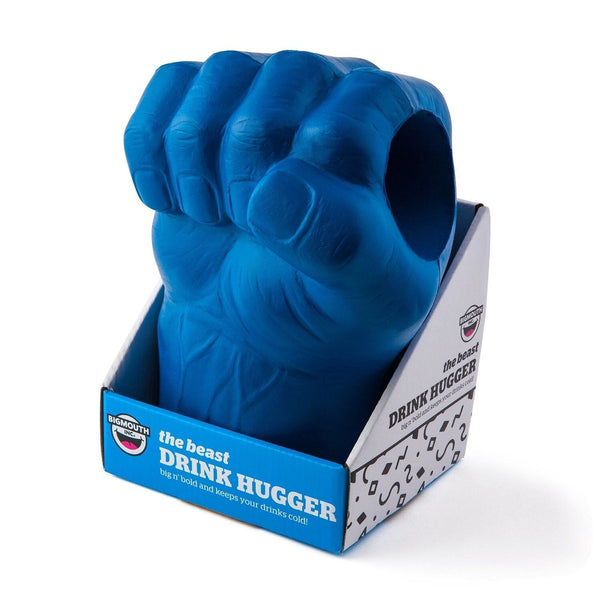 BigMouth Inc - THE BEAST GIANT BLUE FIST - Enfriador de espuma para latas de bebidas Kooler