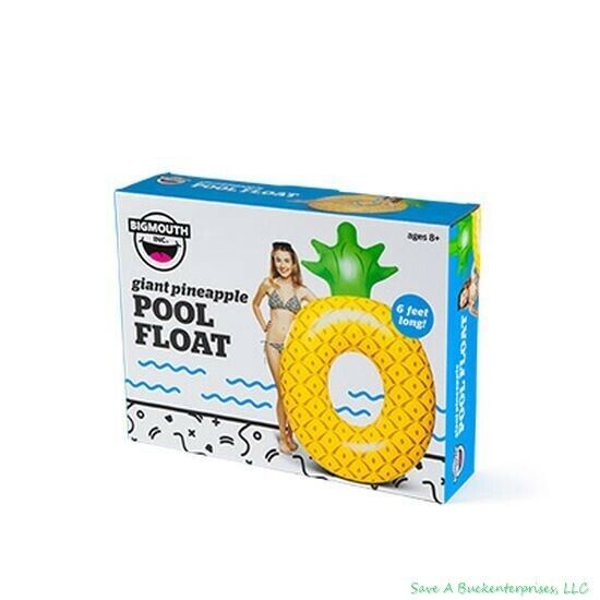 BigMouth Inc – Tube de radeau gonflable géant en forme d'ananas pour piscine, 15,2 cm