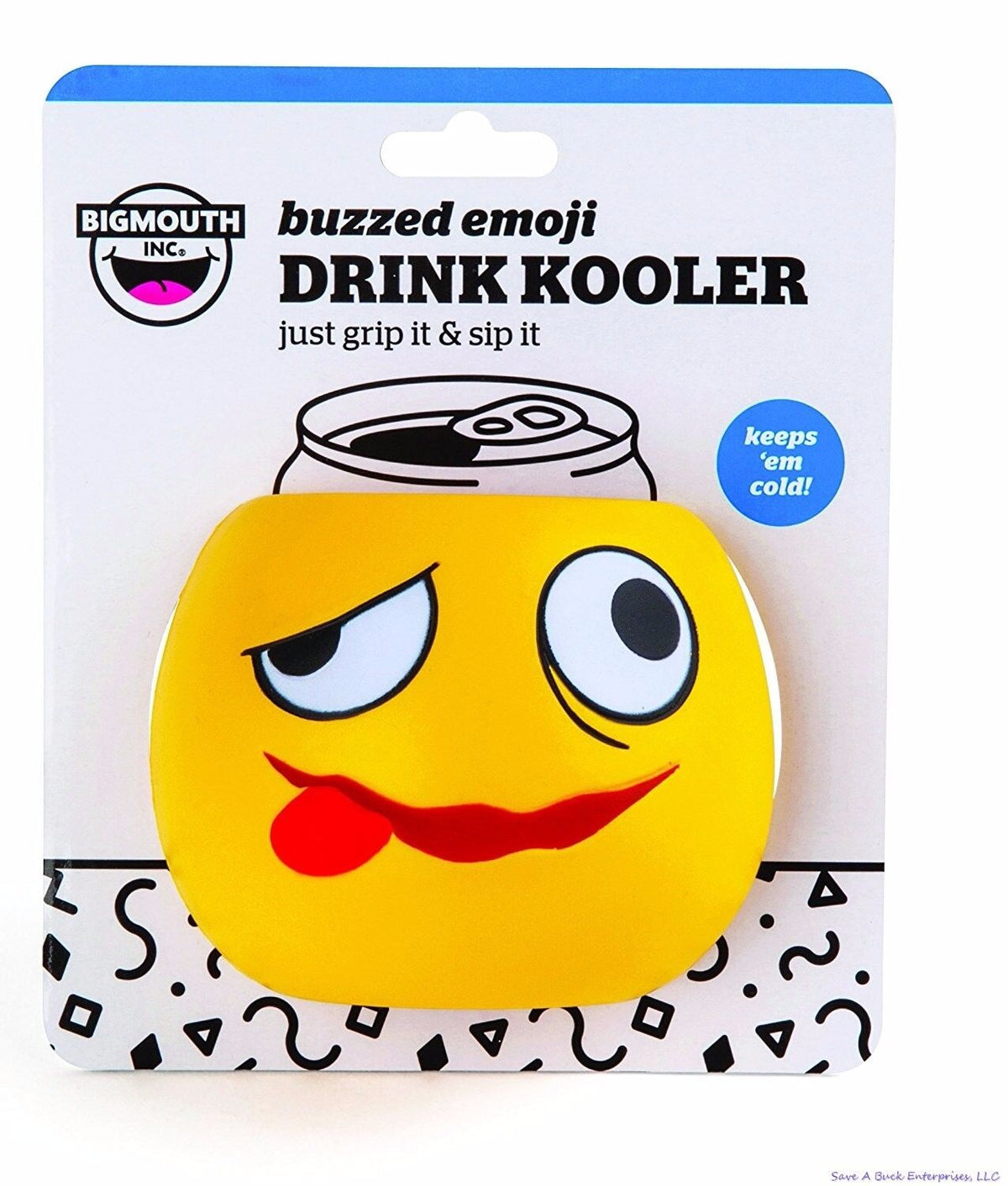 PUNCH DRUNK EMOJI - Enfriador de soporte para latas de bebidas, cerveza, refrescos, BigMouth