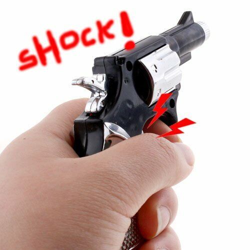 12 PISTOLET À CHOC + LAMPE DE POCHE CAPUCHON DE CHOC PISTOLET Prank GAG