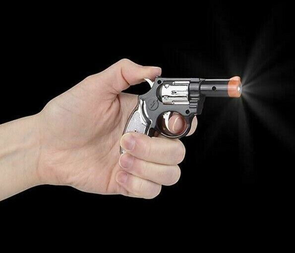 PISTOLET CHOQUANT + LAMPE DE POCHE Prank Gag Gift Joke