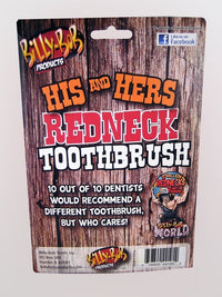 Redneck His &amp; Hers Juego de cepillos de dientes - Divertida broma de broma de la oficina del dentista