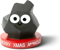 LUMP OF COAL - Merry Xmas A**Hole - Funny GaG Joke Office Desk Statue Trophy