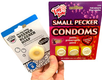 Condones Pecker pequeños y jabón limpiador Mini Willy Weener - Set de regalo de broma para adultos