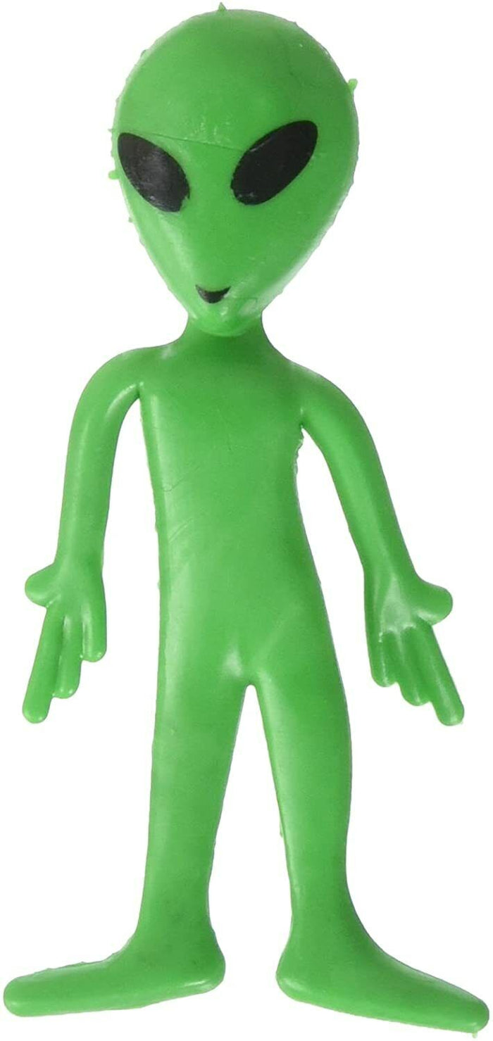 120 Green Alien Bendable Action Figure Espace extra-atmosphérique Jouet en caoutchouc Zone 51 (10 douzaines)