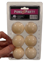 6pk Boobs Ping Pong Boobie Balls - Beer Pong Party Cup Game Gag Joke Gift Set