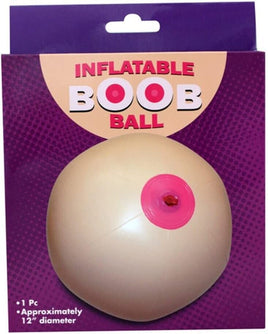 Boob Ball 12" Inflatable - Boobie Blow Up Inflate - Funny Gag Joke Novelty Gift