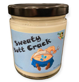 SWEATY BUTT CRACK Scented Candle - Swamp Ass Gag Prank Joke Fart Poop Funny Gift