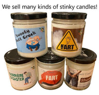 SWEATY BUTT CRACK Scented Candle - Swamp Ass Gag Prank Joke Fart Poop Funny Gift