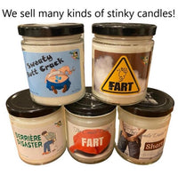 STINKY FART SCENTED CANDLE - SMELLS HORRIBLE! - Funny Stink Gag Prank Joke Gift
