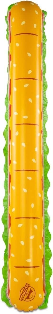 5 FT SUB SANDWICH Inflatable Noodle Swimming Pool Float Toy - BigMouth Inc