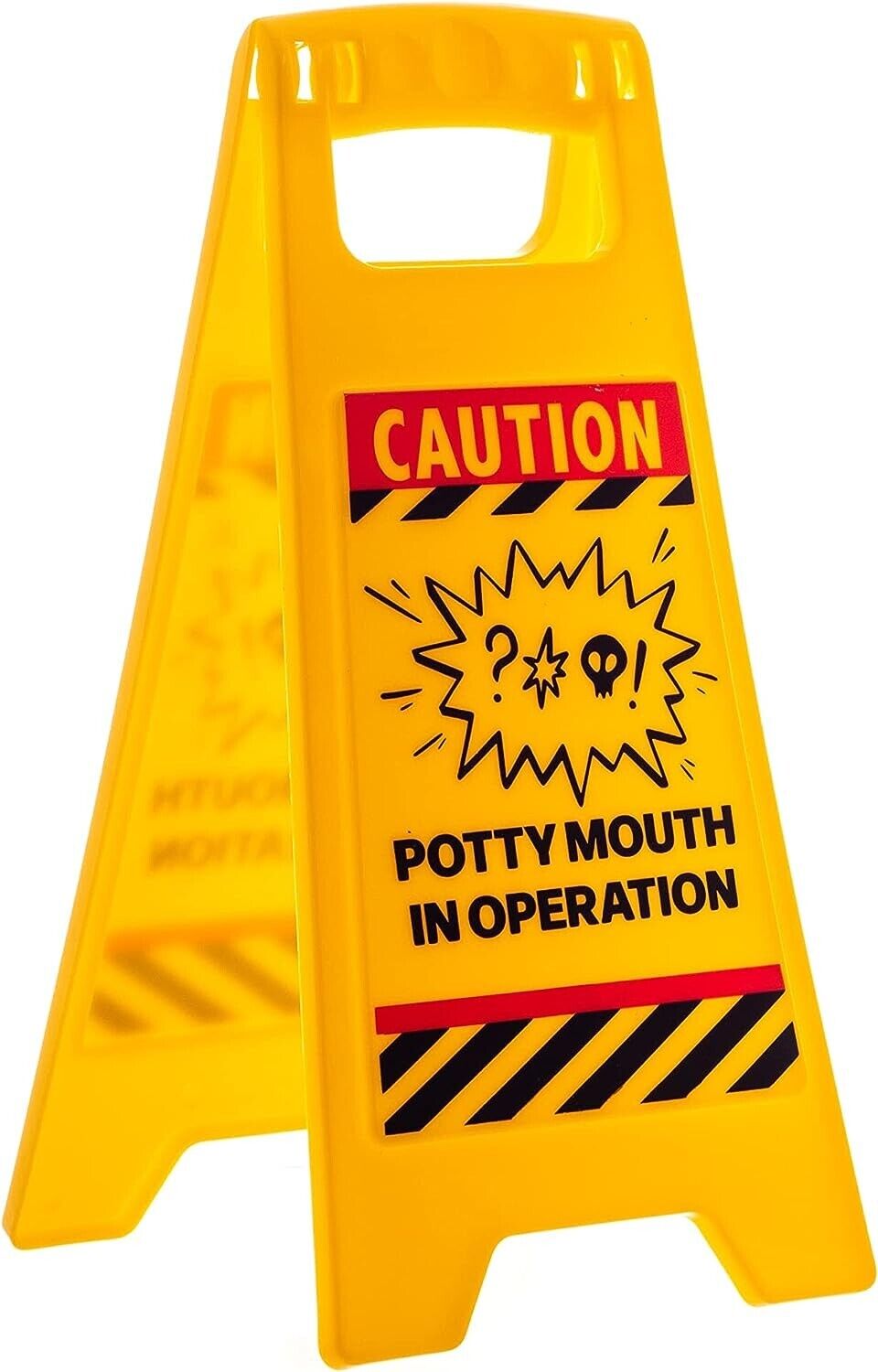 Potty Mouth in Operation -  Caution Sign Office Desk GaG Joke Novelty Gift