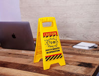 Potty Mouth in Operation -  Caution Sign Office Desk GaG Joke Novelty Gift