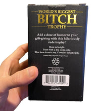 World's Biggest Bitch Trophy Golden Award - Funny Novelty Joke Gag Gift